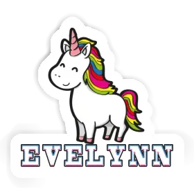 Einhorn Aufkleber Evelynn Image