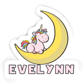 Aufkleber Evelynn Einhorn Image