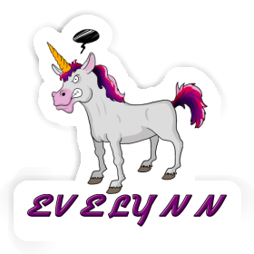 Evelynn Autocollant Licorne Image