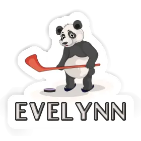 Ice Hockey Panda Sticker Evelynn Image