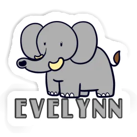 Aufkleber Elefant Evelynn Image