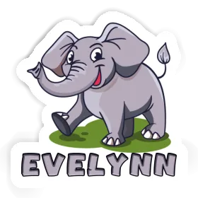 Autocollant Éléphant Evelynn Image