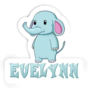 Autocollant Éléphant Evelynn Image