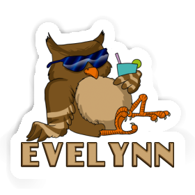 Cool Owl Sticker Evelynn Image