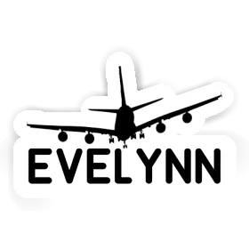 Sticker Airplane Evelynn Image