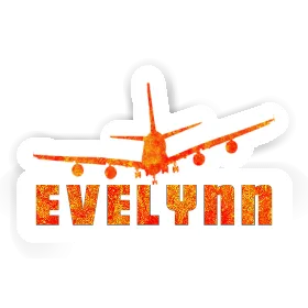 Sticker Airplane Evelynn Image