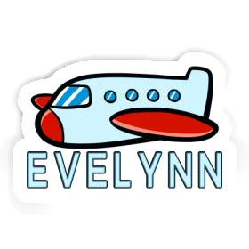 Sticker Airplane Evelynn Image