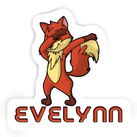 Dabbing Fox Sticker Evelynn Image