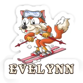 Skier Sticker Evelynn Image