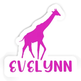 Girafe Autocollant Evelynn Image