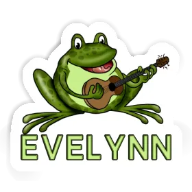 Autocollant Evelynn Grenouille à guitare Image