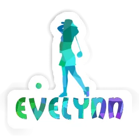 Sticker Evelynn Golfer Image