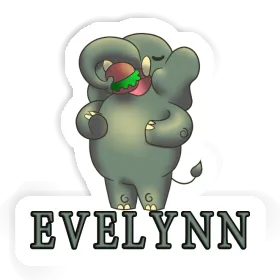 Éléphant Autocollant Evelynn Image