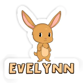 Autocollant Lapin de Pâques Evelynn Image