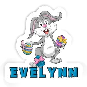 Easter Bunny Sticker Evelynn Image