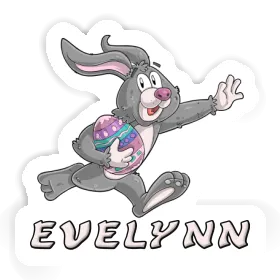 Easter bunny Sticker Evelynn Image