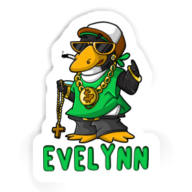 Evelynn Sticker Hip Hop Penguin Image