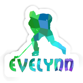 Hockey Player Sticker Evelynn Image