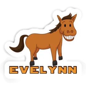 Sticker Grinning Horse Evelynn Image