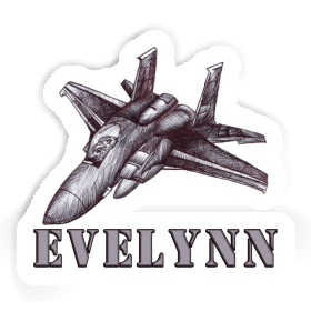 Sticker Evelynn Flugzeug Image