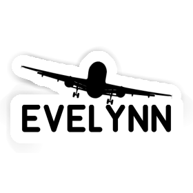 Sticker Airplane Evelynn Image