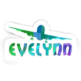 Sticker Airplane Evelynn Image