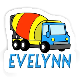 Mixer Truck Sticker Evelynn Image