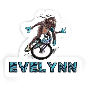 Mountainbiker Sticker Evelynn Image