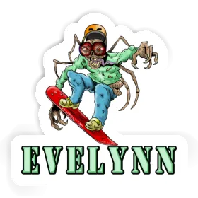 Aufkleber Snowboarder Evelynn Image