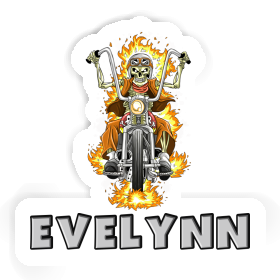 Sticker Evelynn Motorbike Rider Image