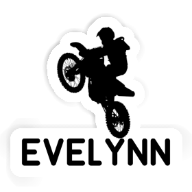 Motocross-Fahrer Sticker Evelynn Image