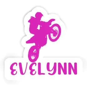 Motocross Rider Sticker Evelynn Image