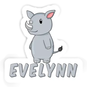 Aufkleber Nashorn Evelynn Image