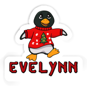 Evelynn Autocollant Pingouin de Noël Image