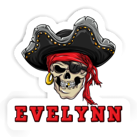 Piratenschädel Aufkleber Evelynn Image