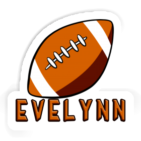 Rugby Ball Sticker Evelynn Image