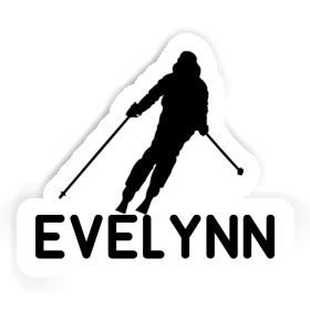 Skier Sticker Evelynn Image