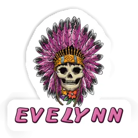 Sticker Womens Skull Evelynn Image