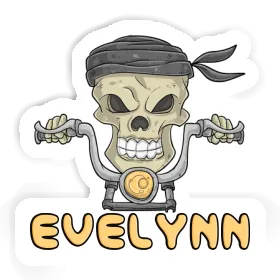 Motorbike Rider Sticker Evelynn Image