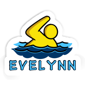 Swimmer Sticker Evelynn Image