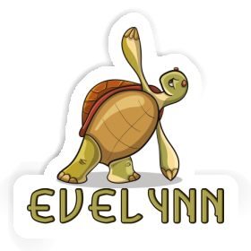 Yoga Turtle Sticker Evelynn Image