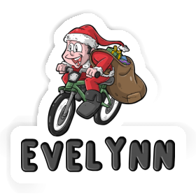 Bicycle Rider Sticker Evelynn Image