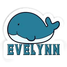 Sticker Evelynn Whale Fish Image