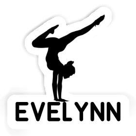 Evelynn Sticker Yoga Woman Image