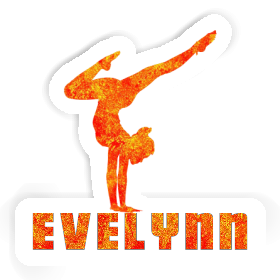 Yoga-Frau Sticker Evelynn Image