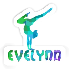 Yoga-Frau Sticker Evelynn Image