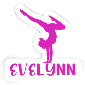 Sticker Yoga-Frau Evelynn Image