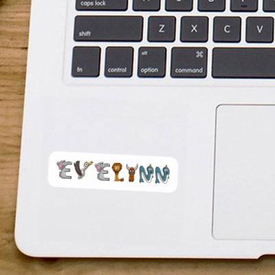 Sticker Animal Font Evelynn Notebook Image