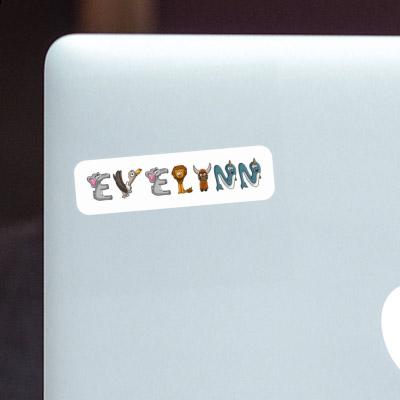 Tierschrift Sticker Evelynn Laptop Image