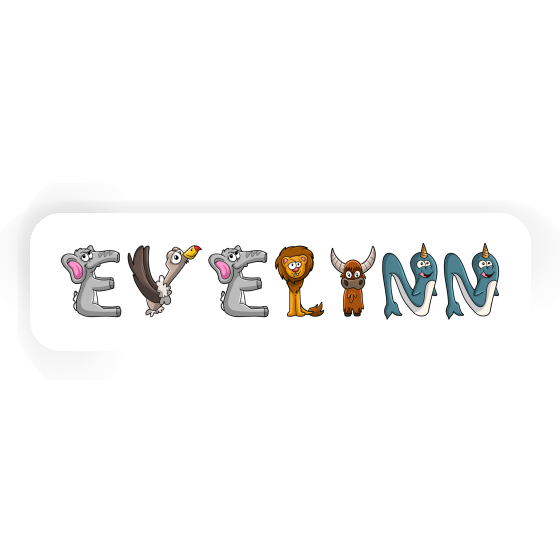 Sticker Animal Font Evelynn Gift package Image